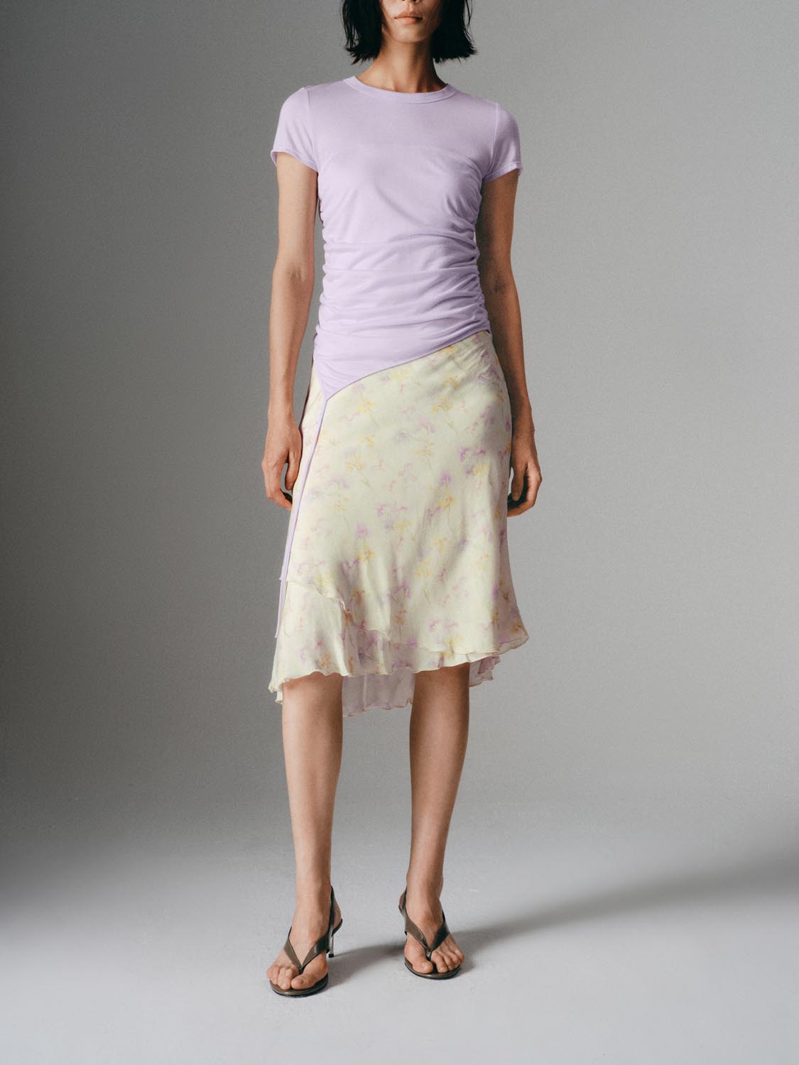 Irregular Floral Fishtail Skirts