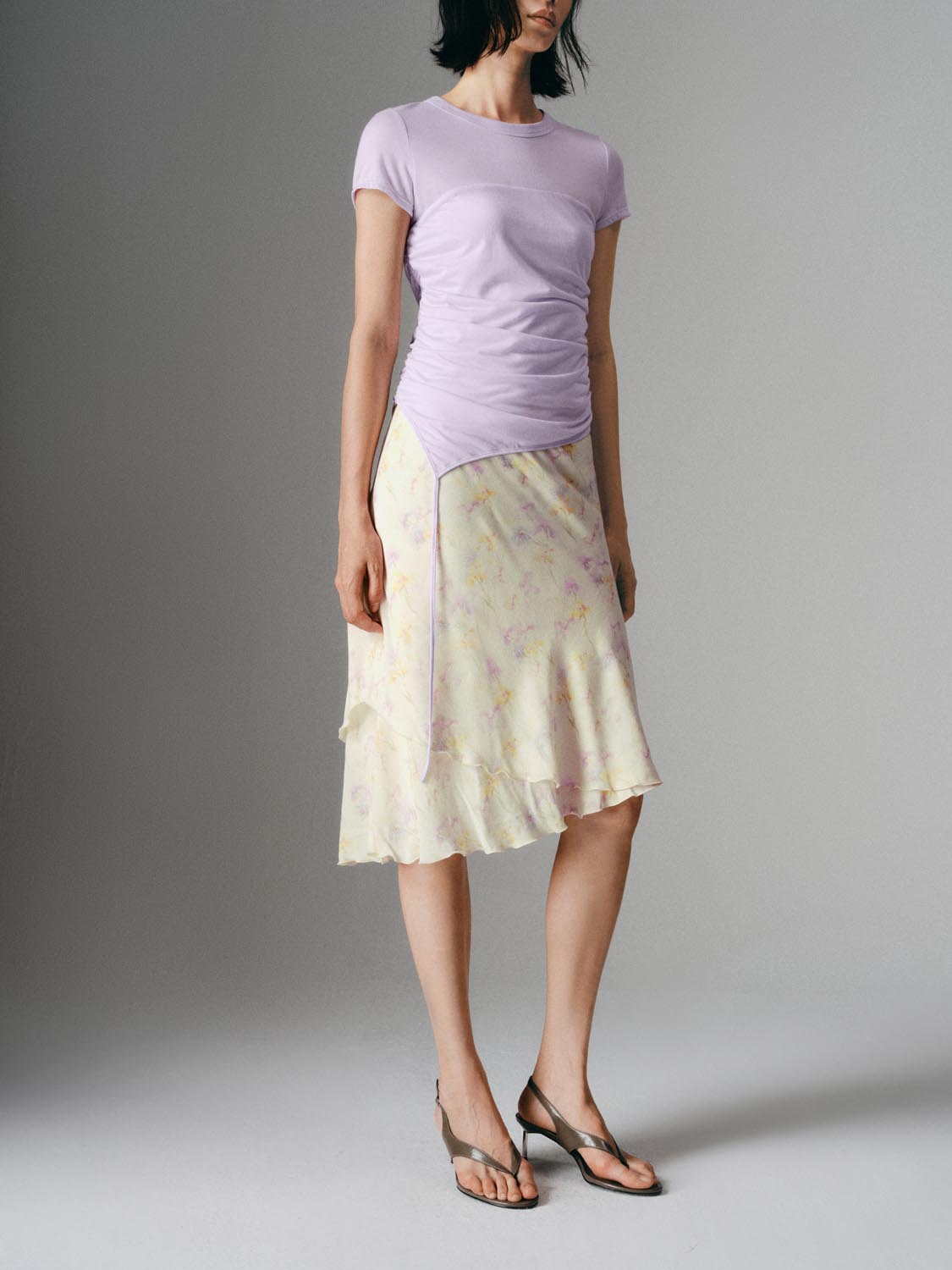Irregular Floral Fishtail Skirts