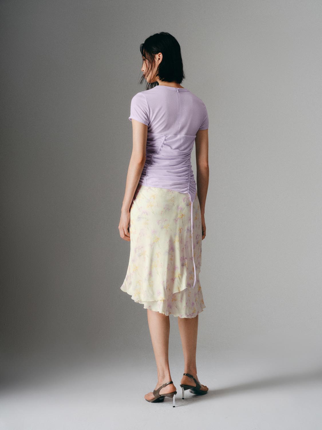 Irregular Floral Fishtail Skirts