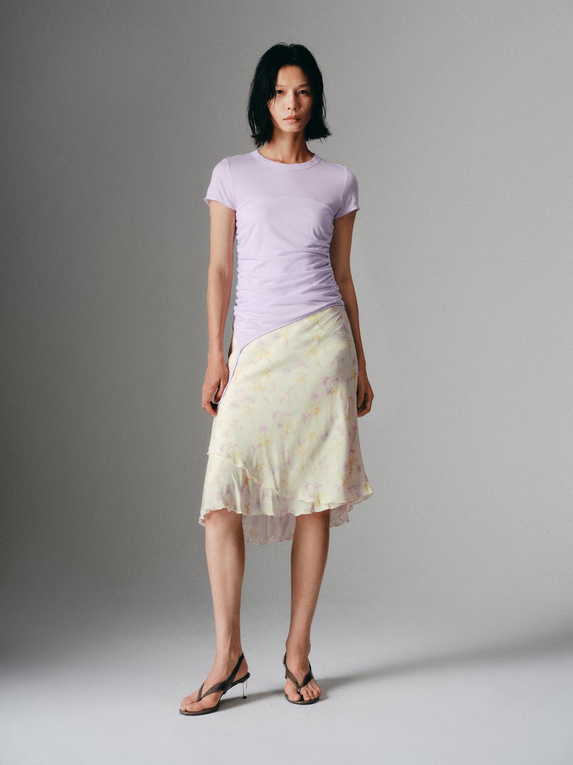 Irregular Floral Fishtail Skirts