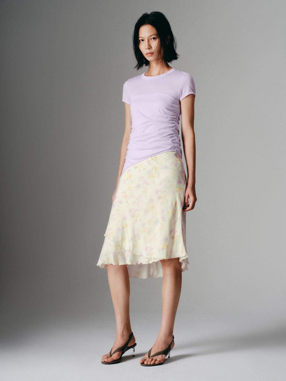 Irregular Floral Fishtail Skirts