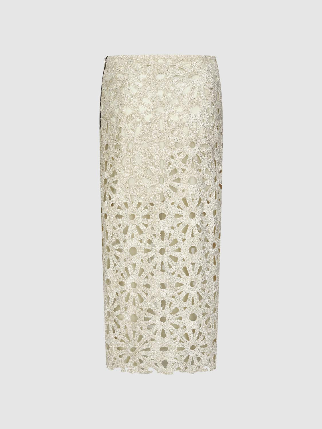 Double Layered Lace Midi Skirts