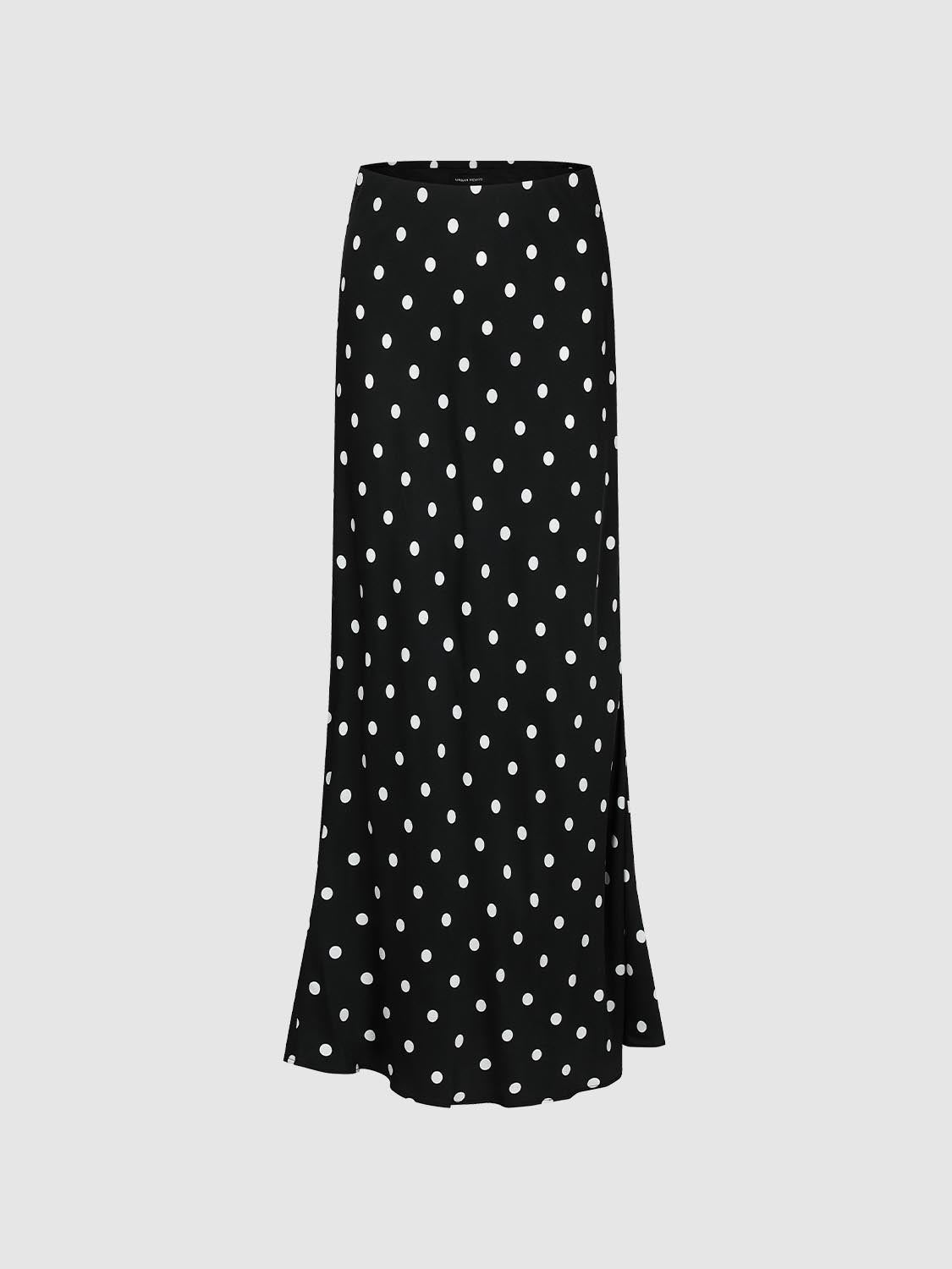 Polka Dotted Fishtail Midi Skirts