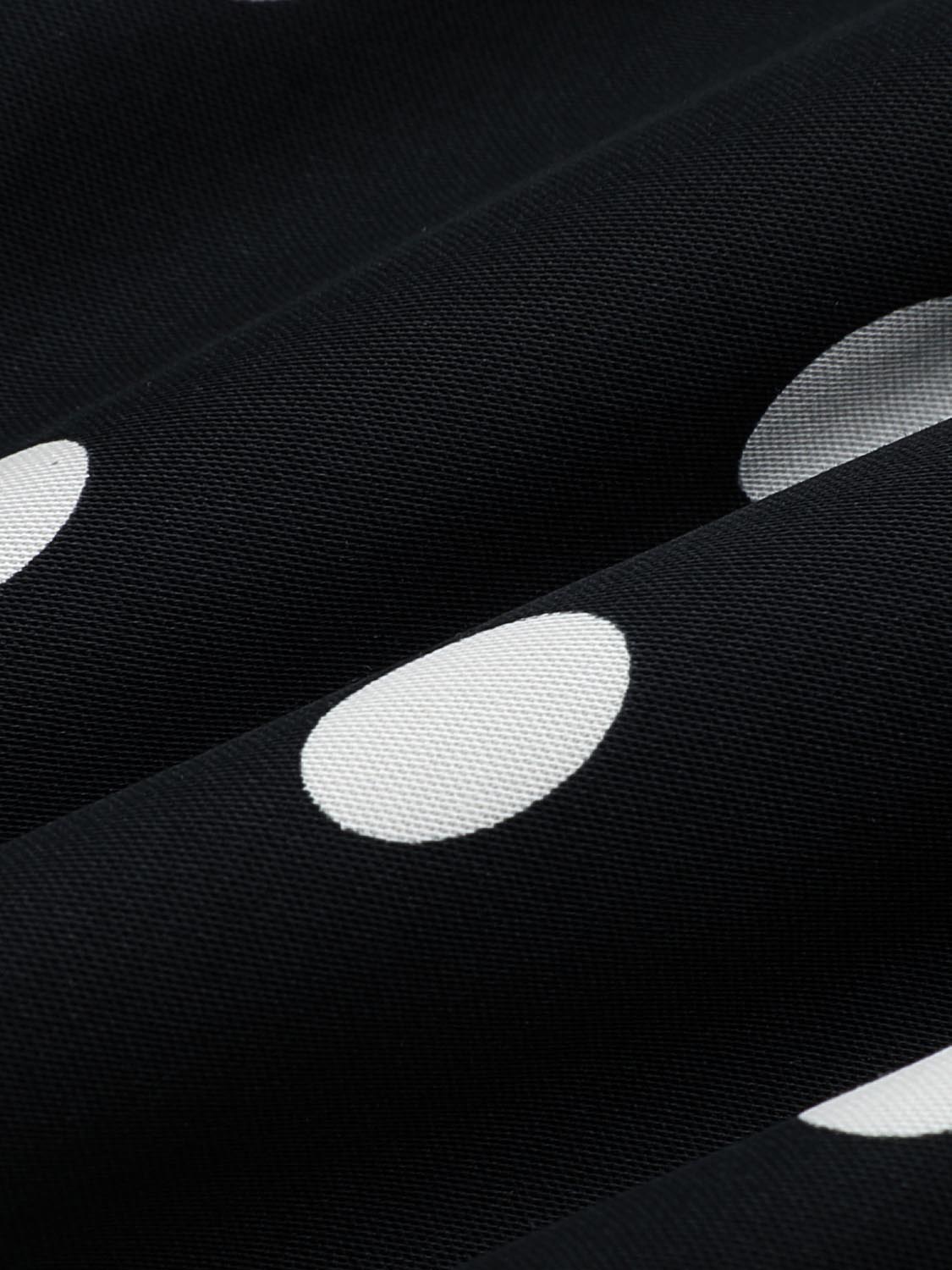 Polka Dotted Fishtail Midi Skirts