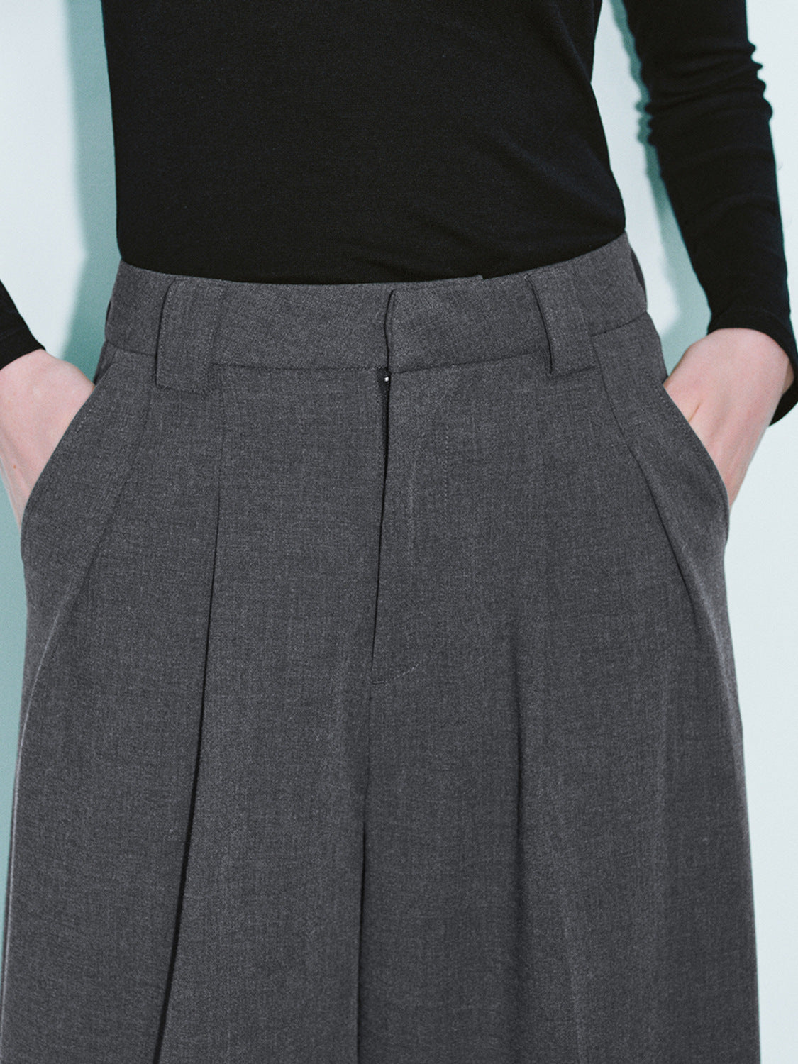 Regular Wide-Leg Pants