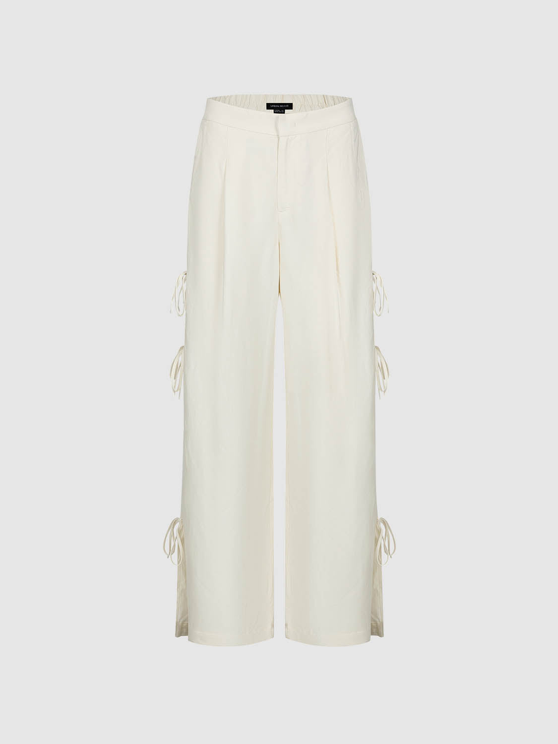 Lace Up Wide-Leg Pants