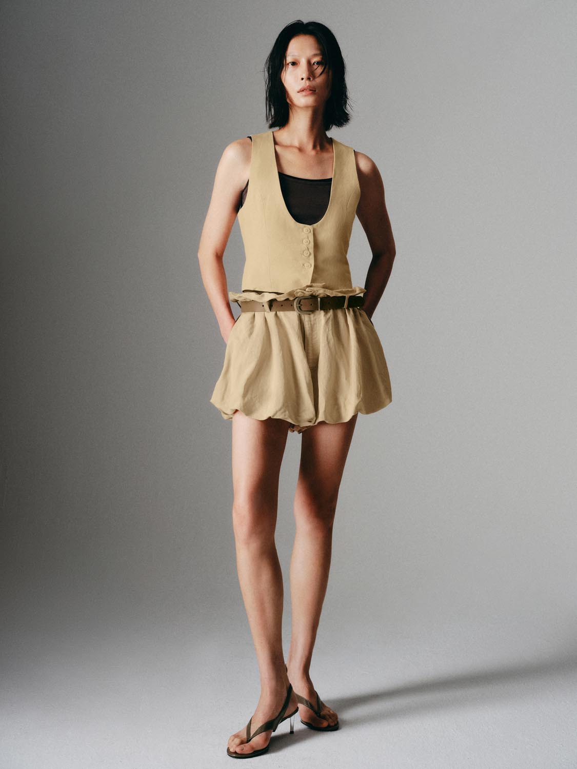 Ruffle Balloon Shorts