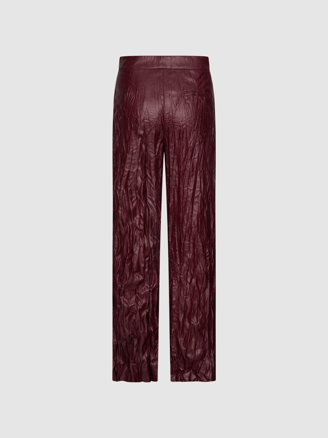 Crinkle Pleated Straight Pants