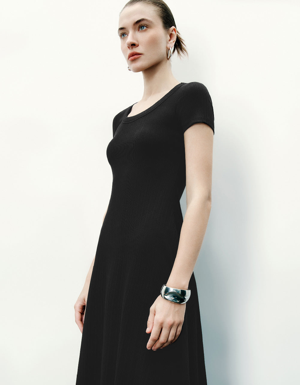 Crew Neck A-Line Dress