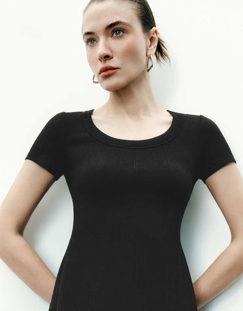 Crew Neck A-Line Dress