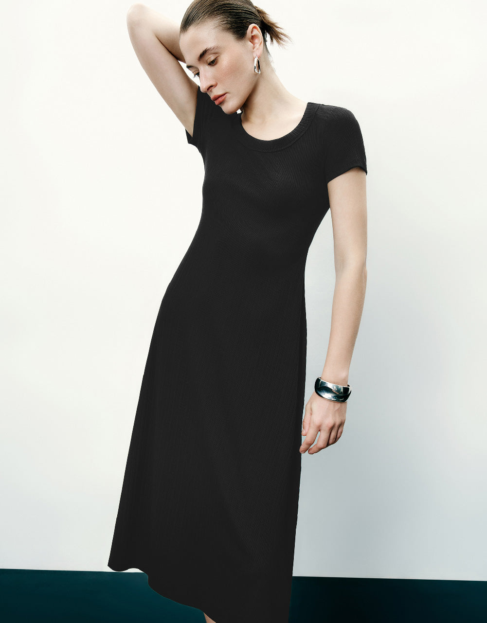Crew Neck A-Line Dress