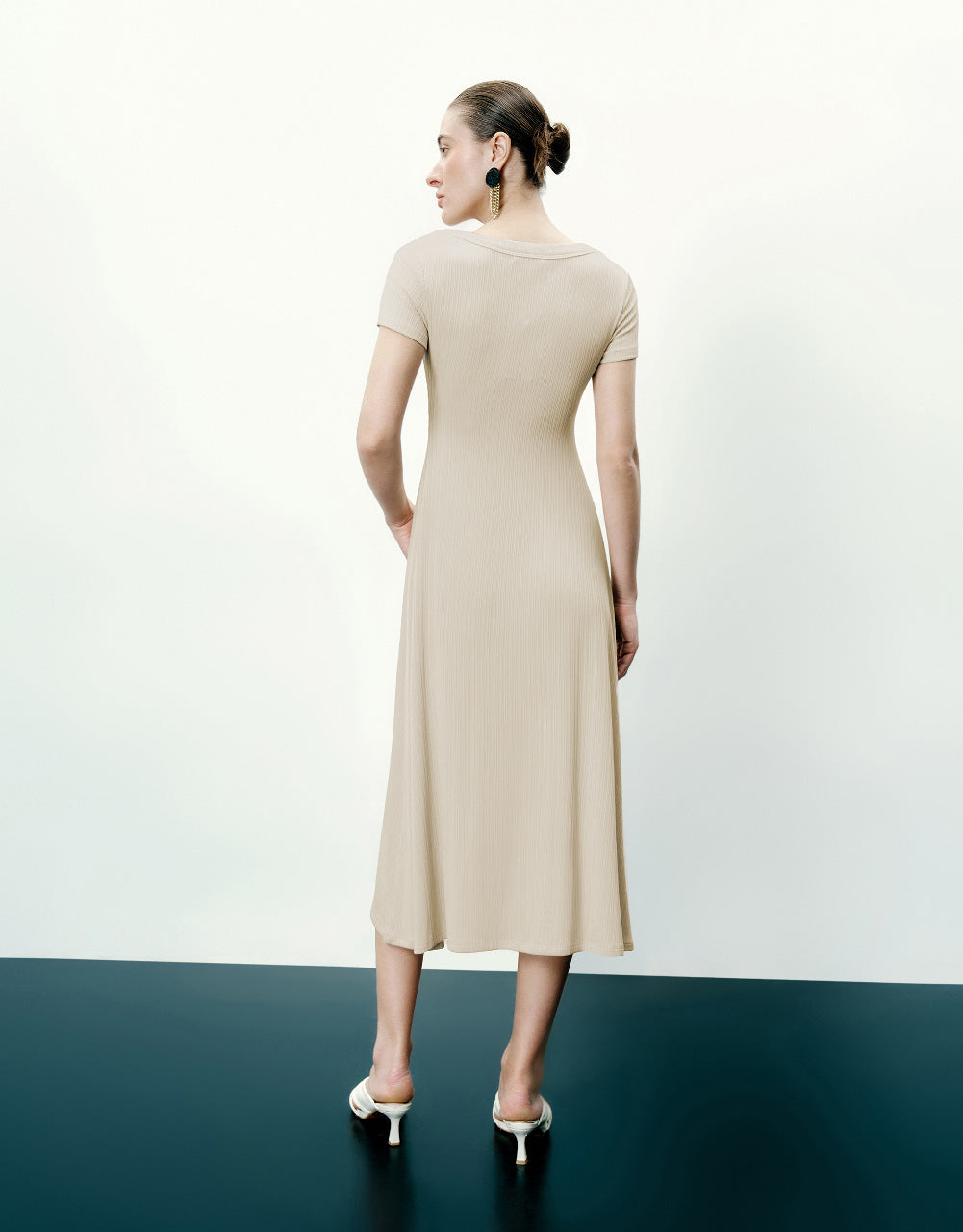 Crew Neck A-Line Dress