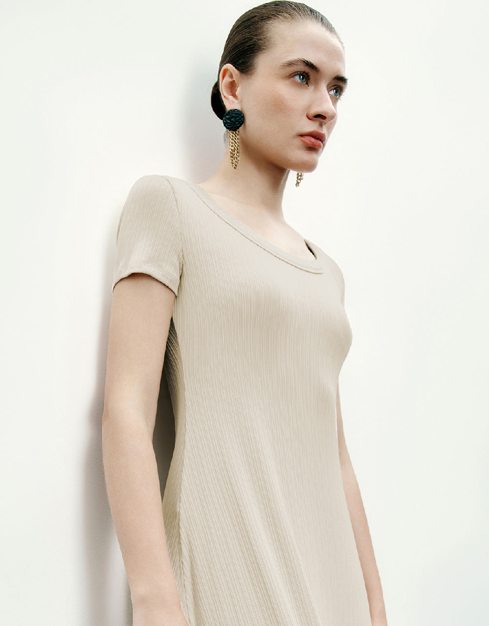 Crew Neck A-Line Dress