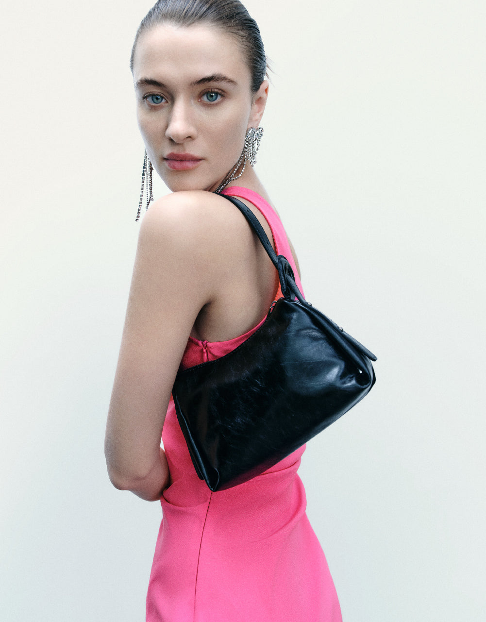 Sleeveless One Shoulder A-Line Dress