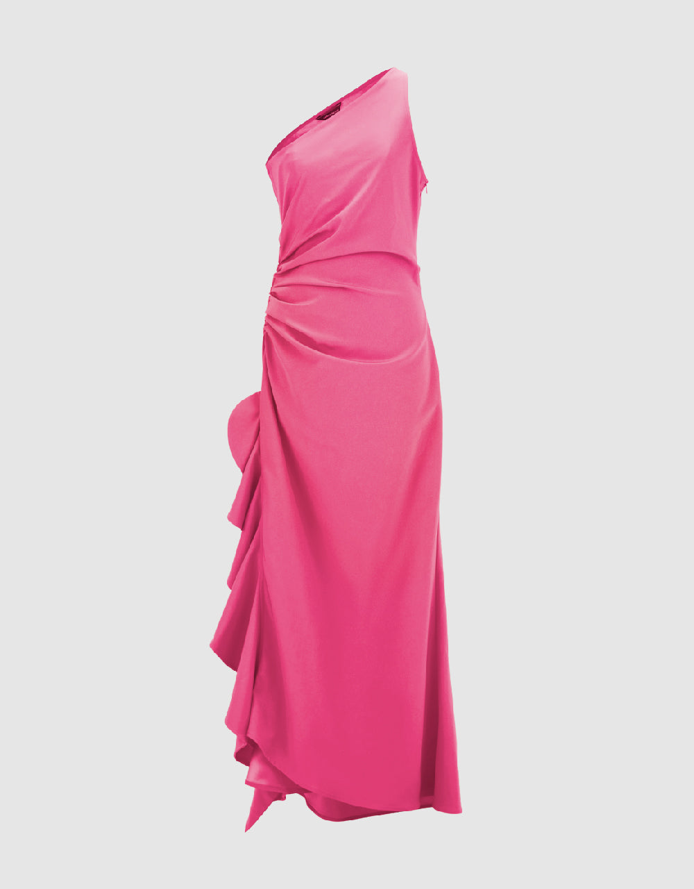 Sleeveless One Shoulder A-Line Dress