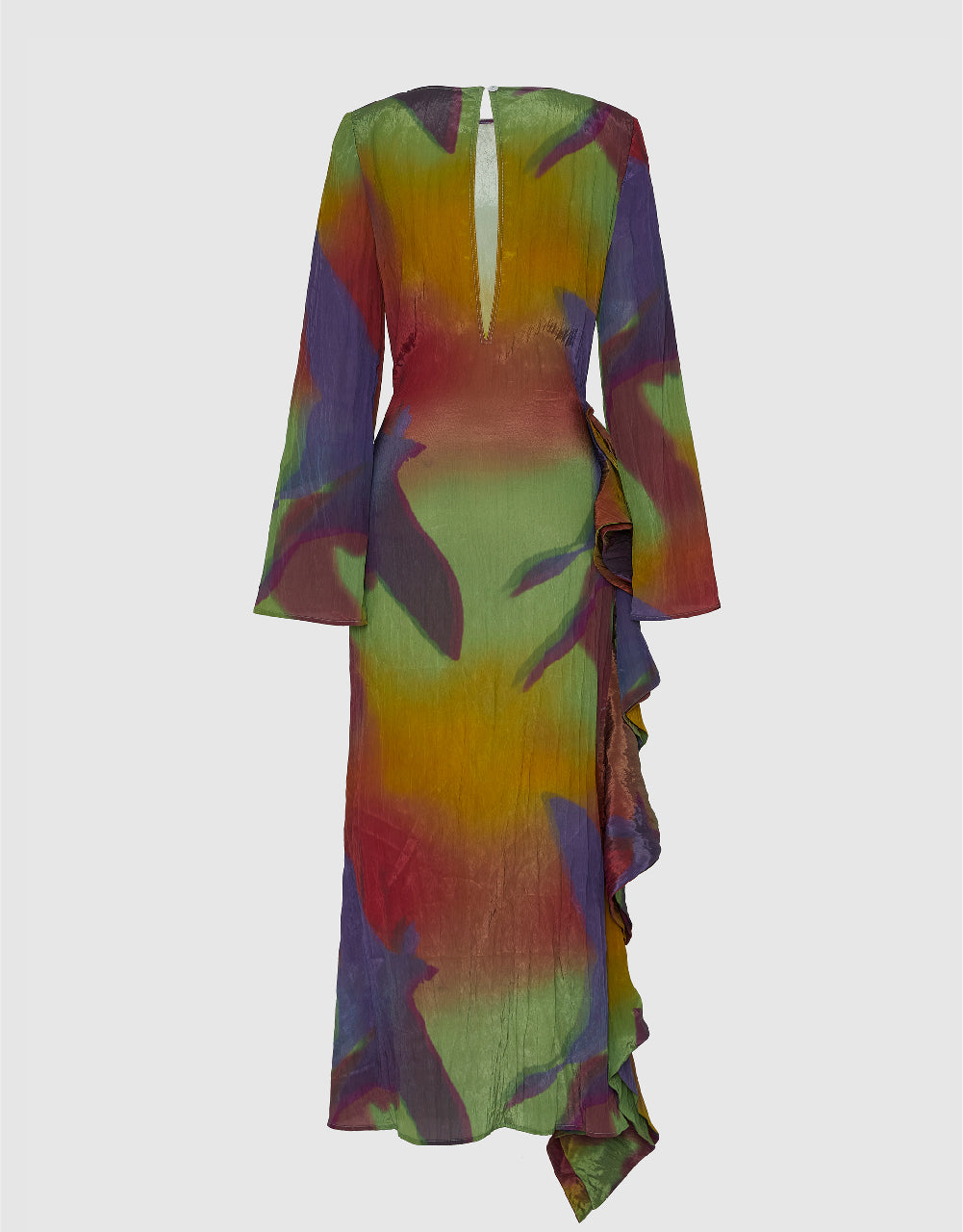 Printed Crew Neck Skinny Dress