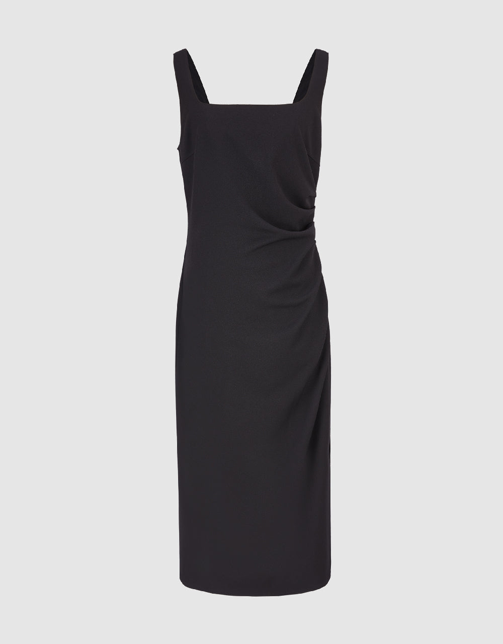 Ruched Sleeveless Straight Dress