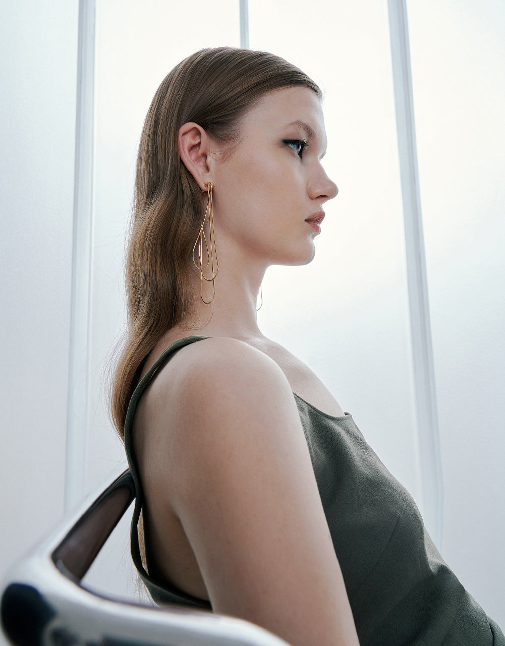 Ruched Sleeveless Straight Dress