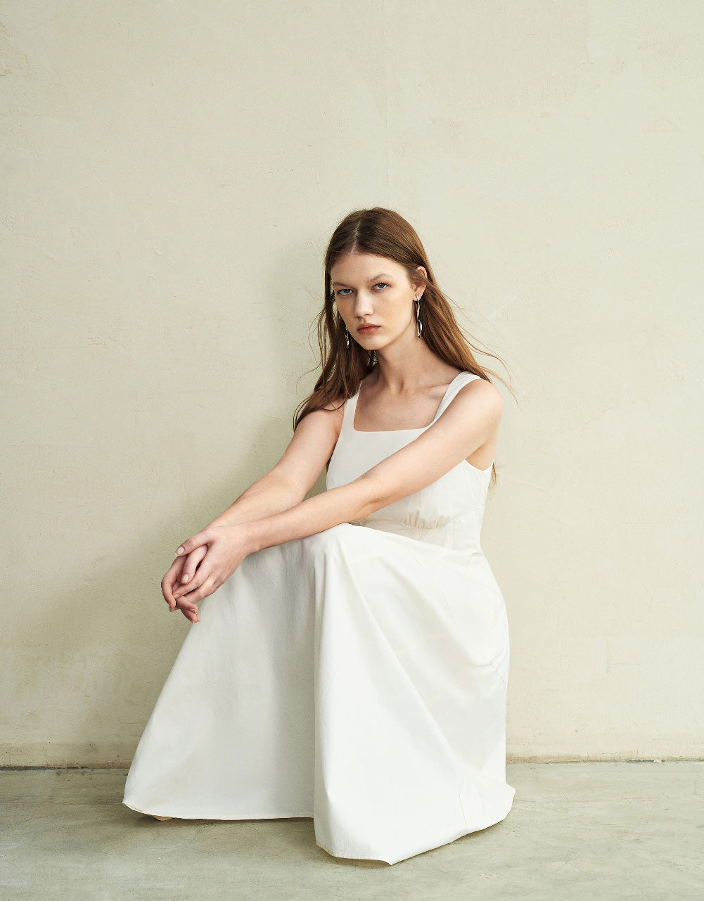Sleeveless U Neck Skinny Dress