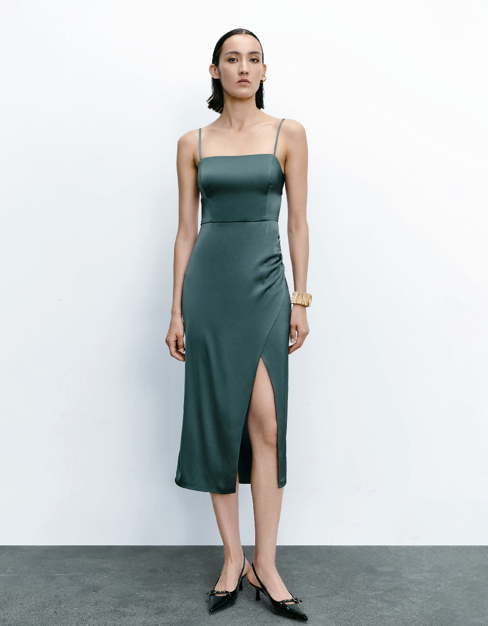 Ruched Skinny Cami Dress