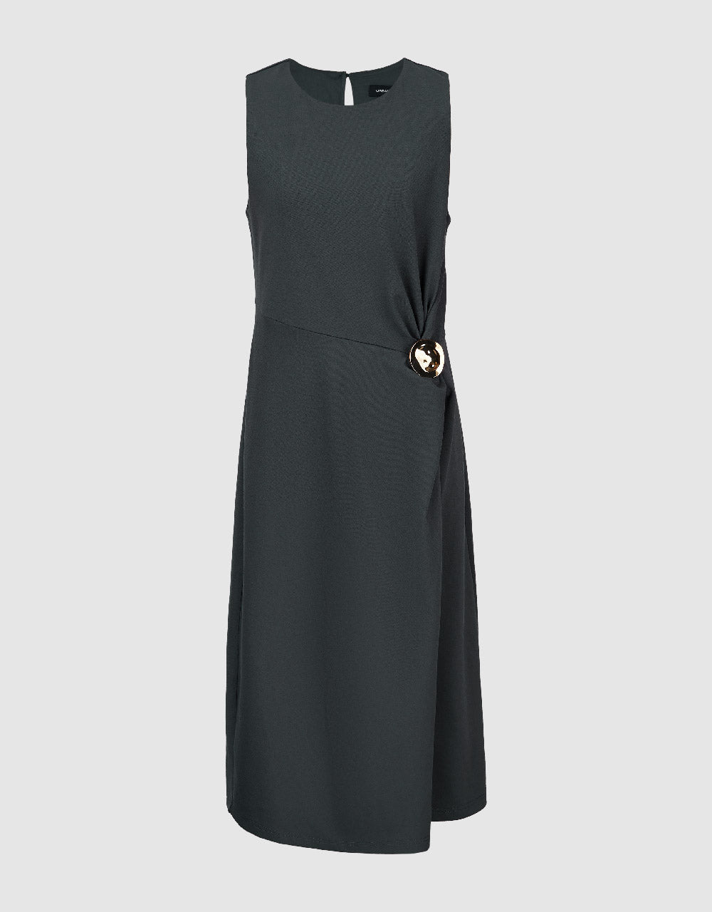 Sleeveless Crew Neck Straight Dress