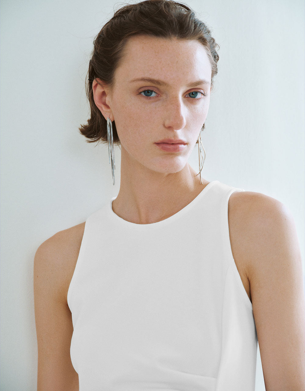 Sleeveless Crew Neck Straight Dress