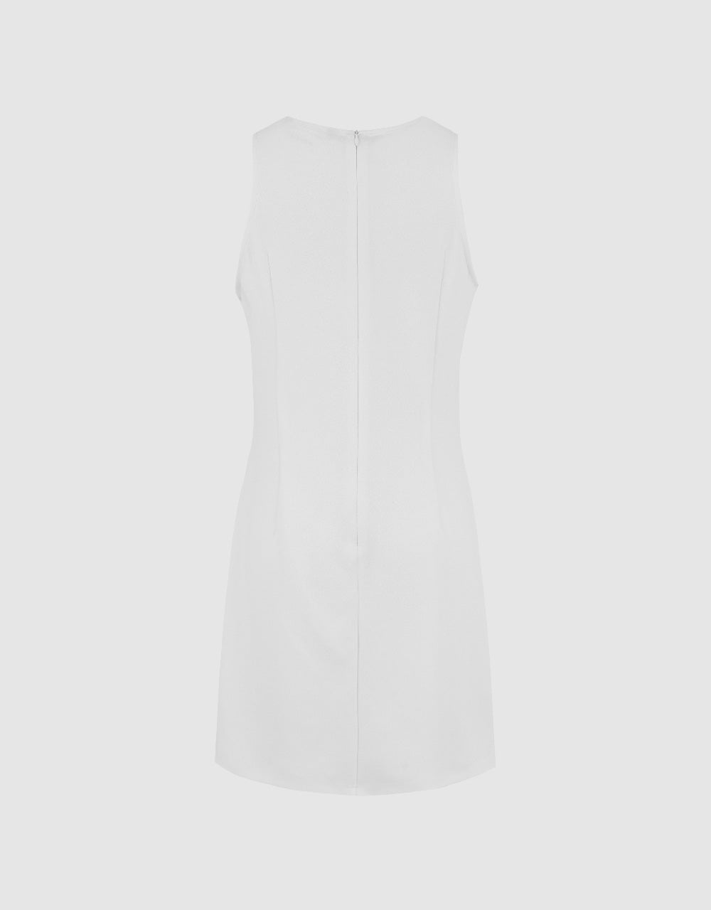 Sleeveless Crew Neck Straight Dress