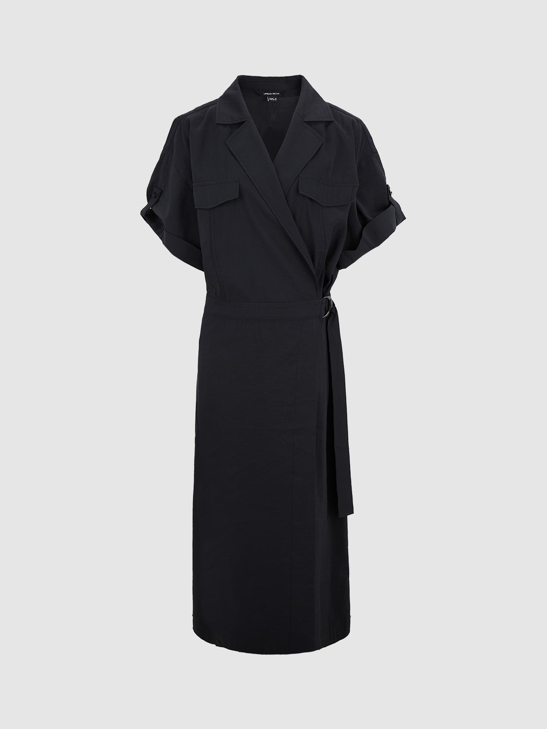 Surplice Front Loose Straight Dress