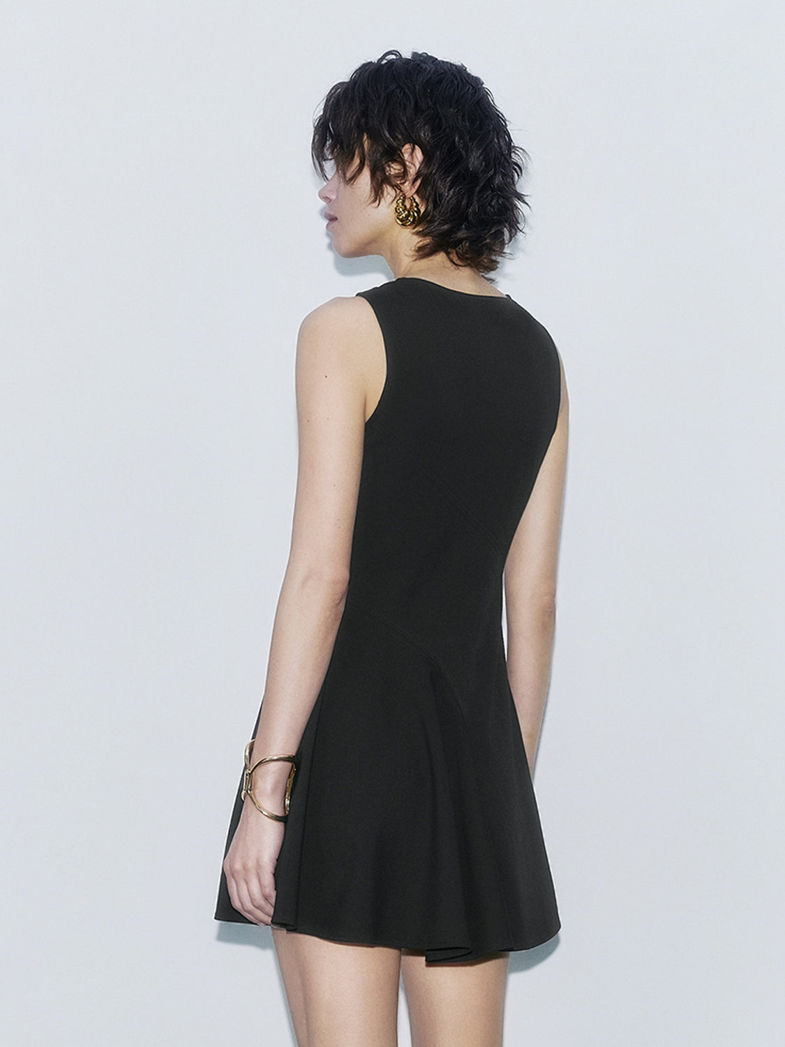 Metal Accent Mini Dresses