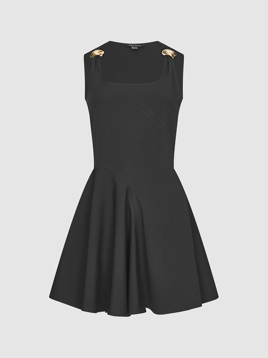 Metal Accent Mini Dresses