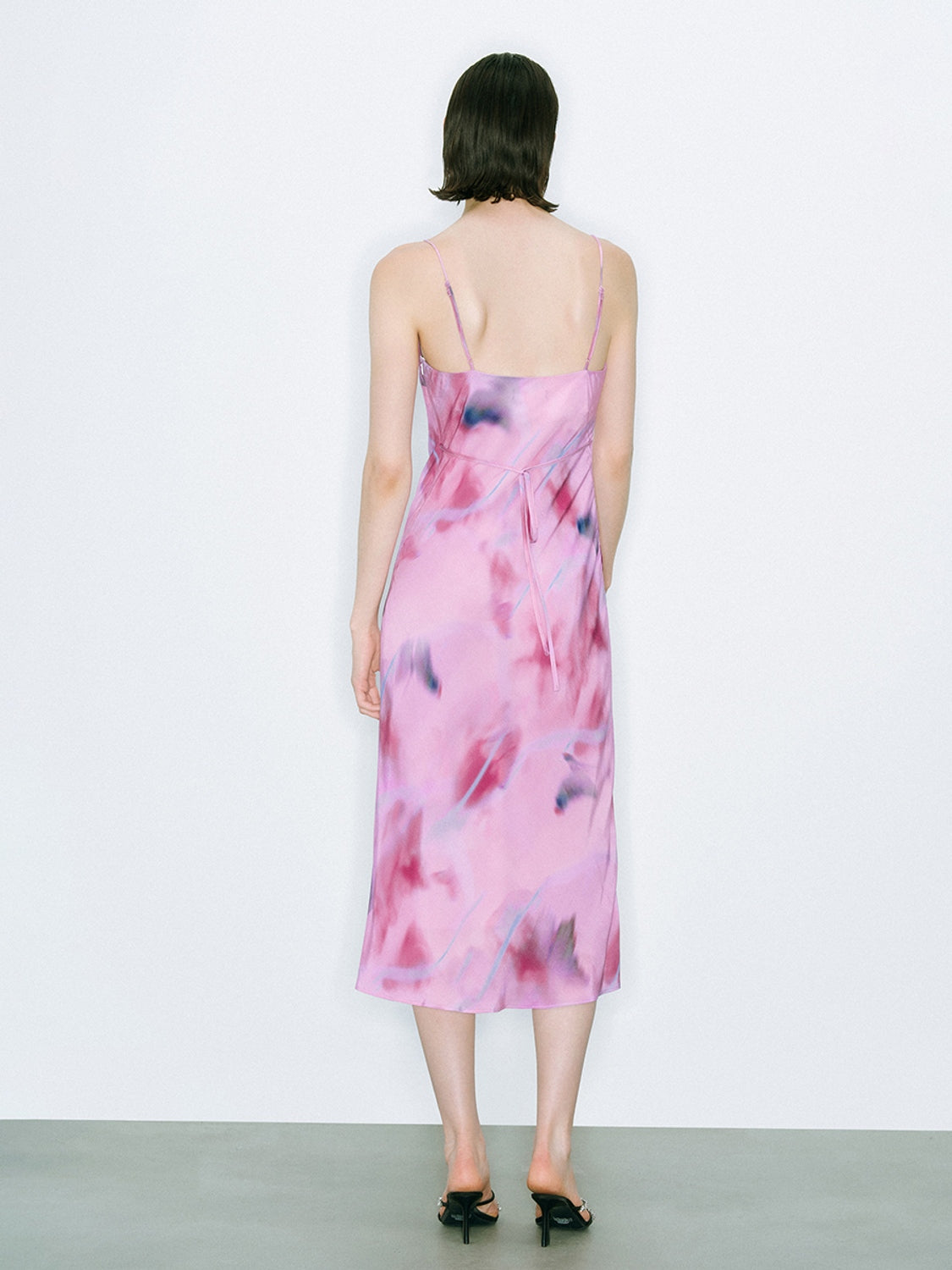 Skinny-Fit Floral Midi Dresses