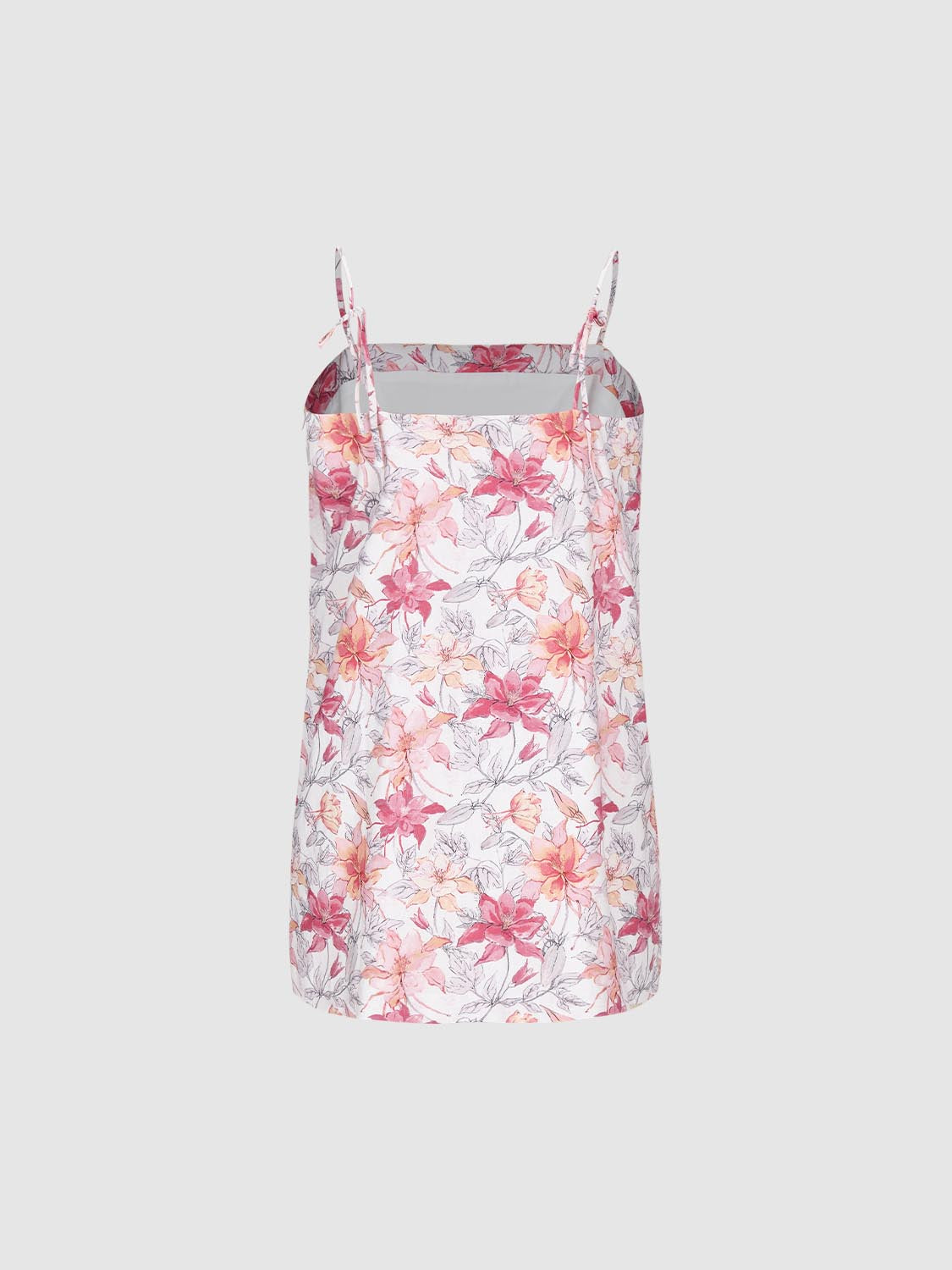 Floral Camisole Straight Dresses