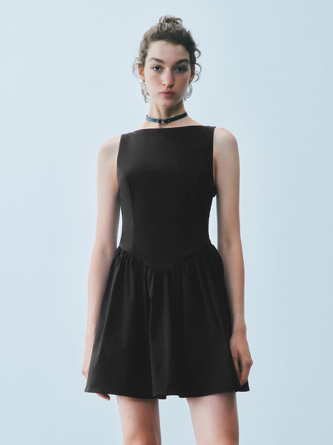 Sleeveless A-Line Mini Dresses