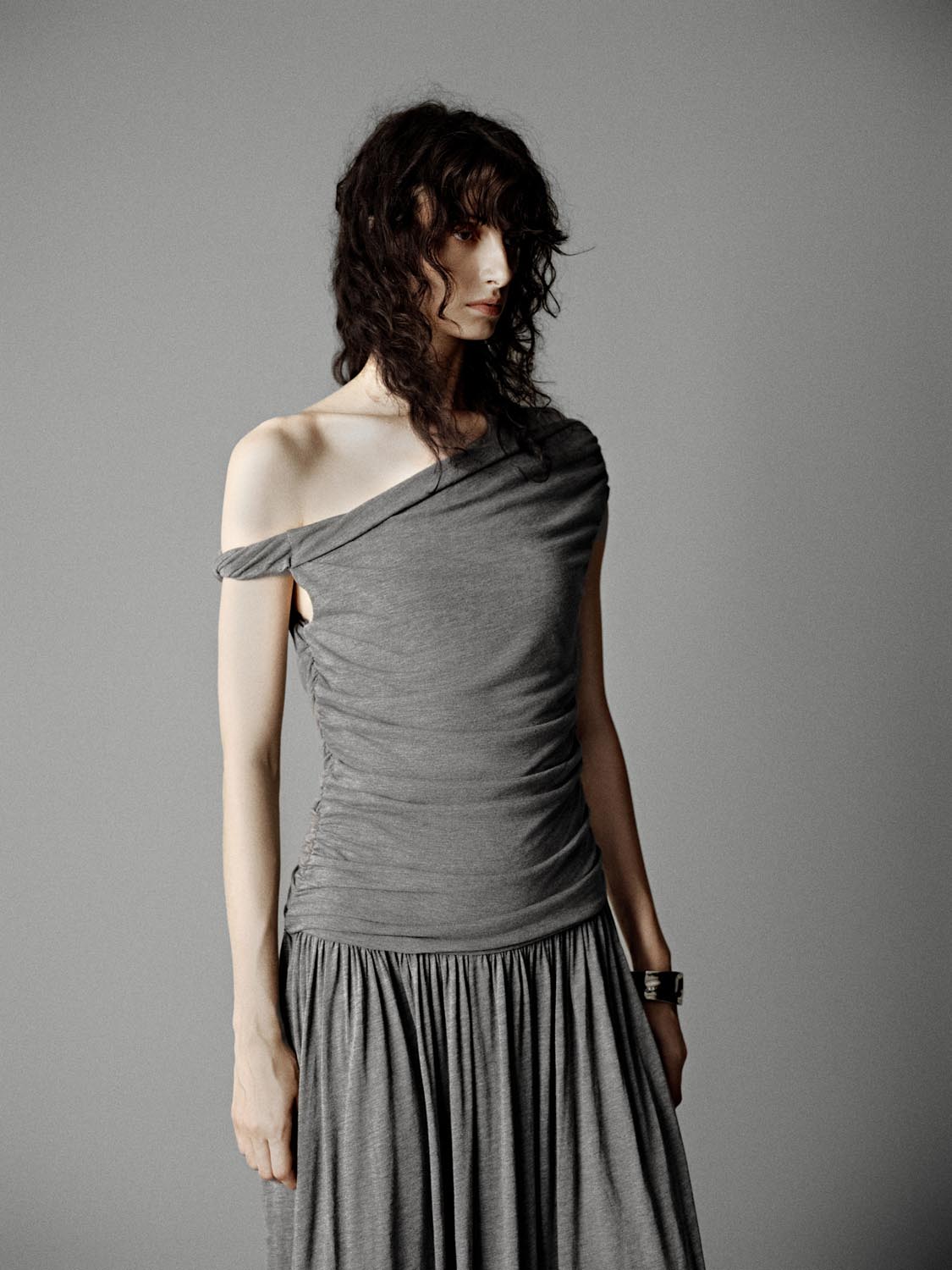 Ruched Sleeveless A-Line Midi Dresses