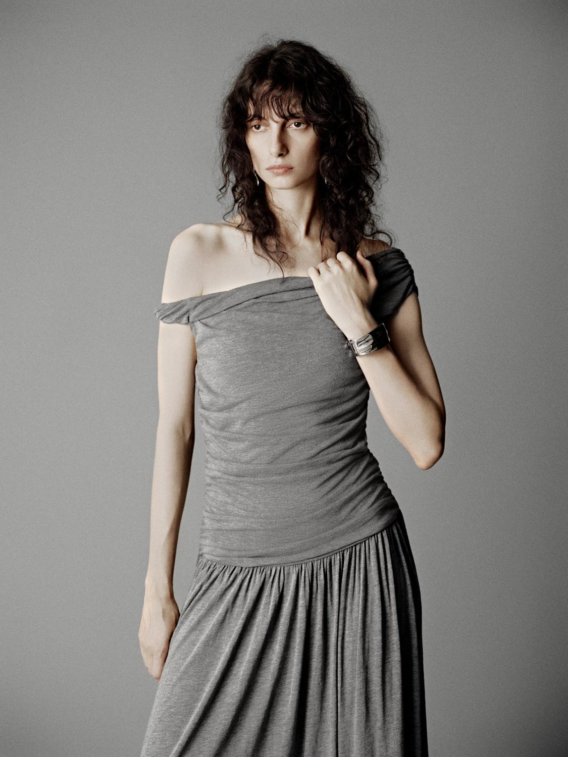 Ruched Sleeveless A-Line Midi Dresses