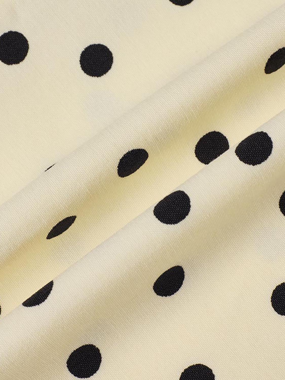 Polka Dot A-Line Midi Dresses