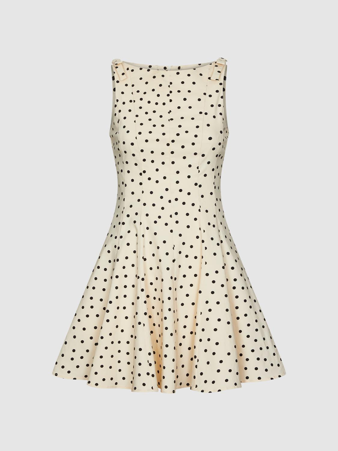Polka Dot A-Line Midi Dresses