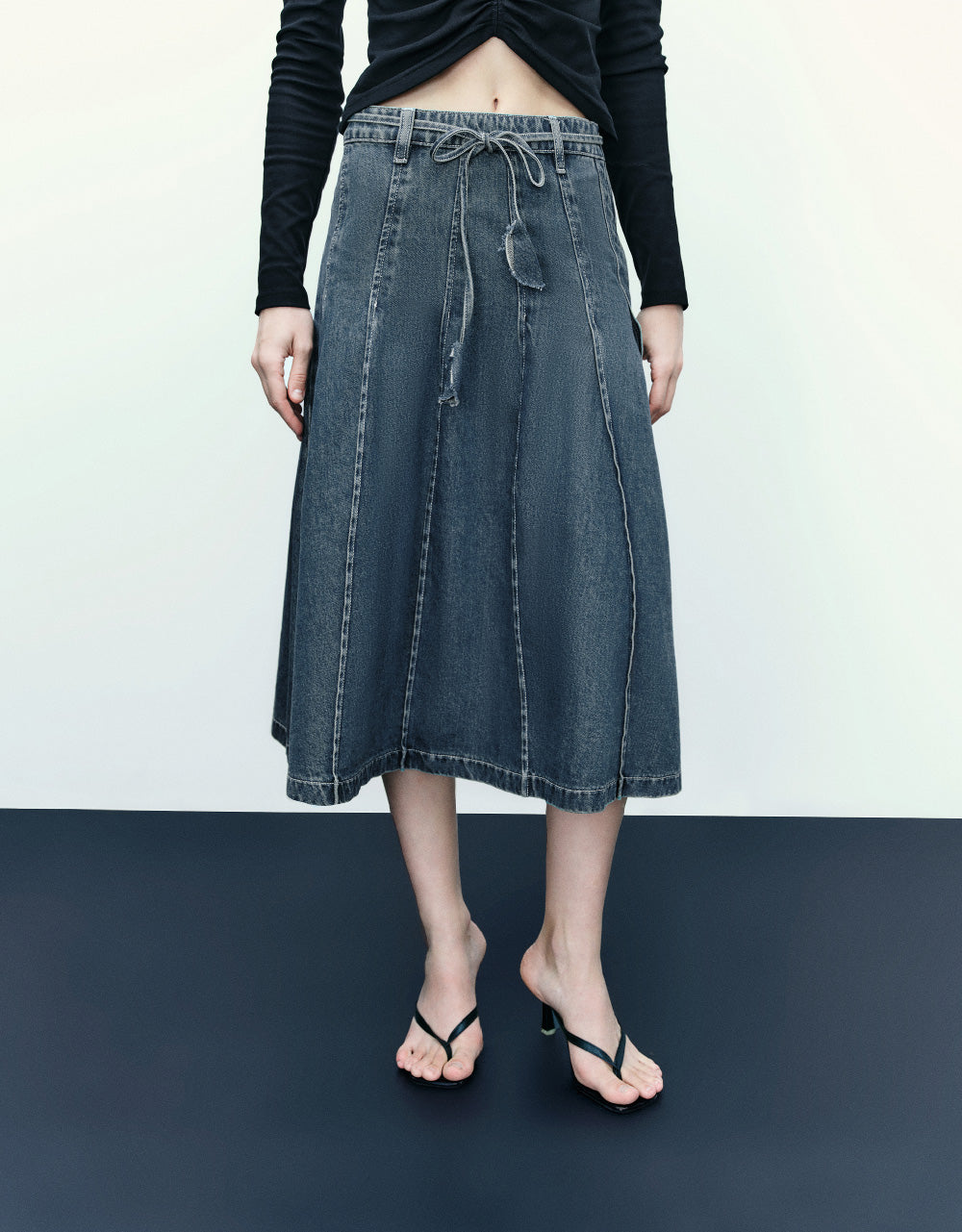 A-Line Denim Skirt