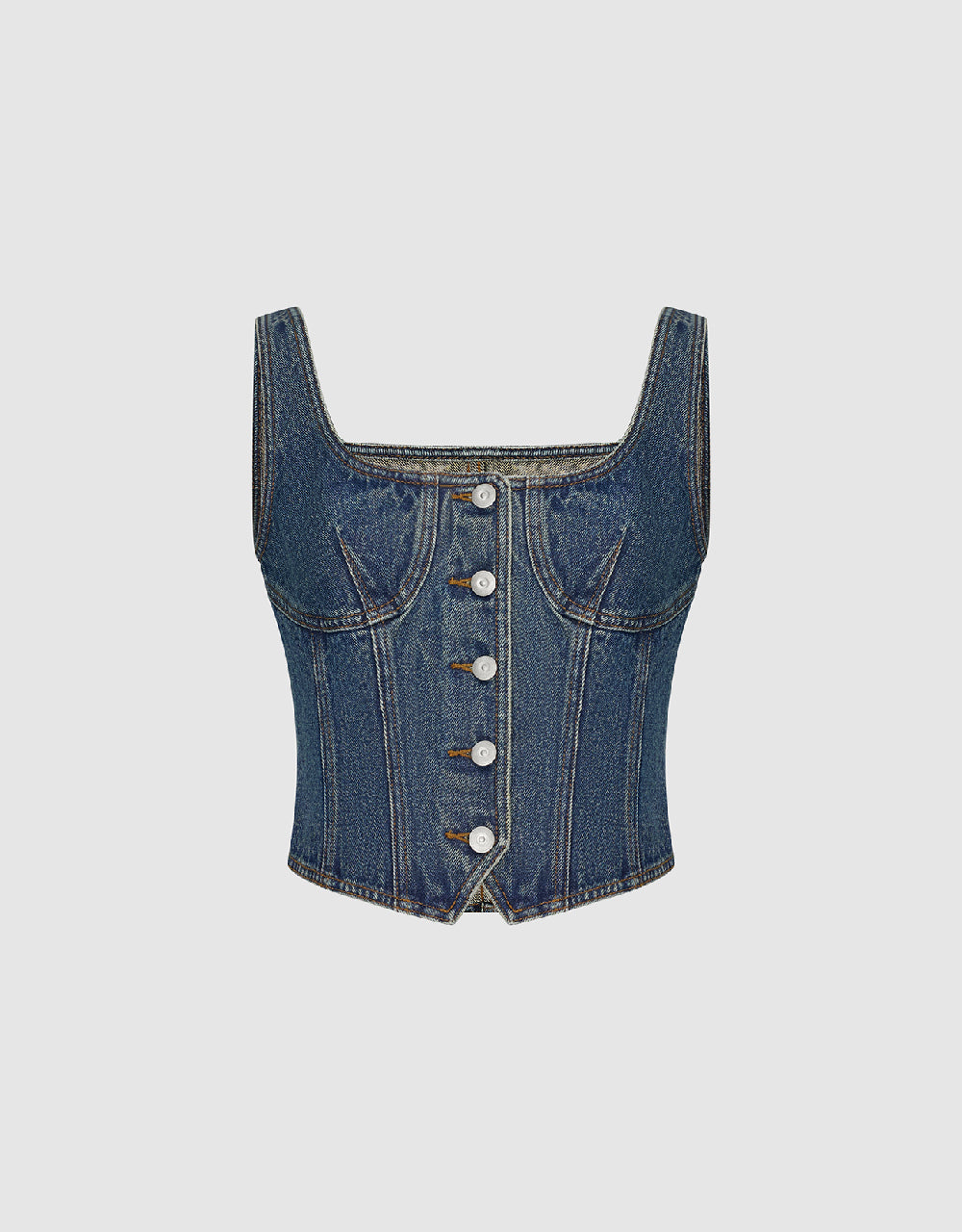 Sleeveless Denim Shirt