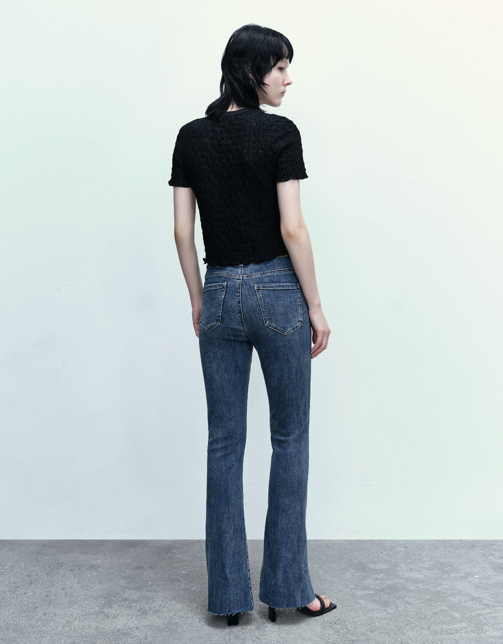 Split Hem Flare Jeans