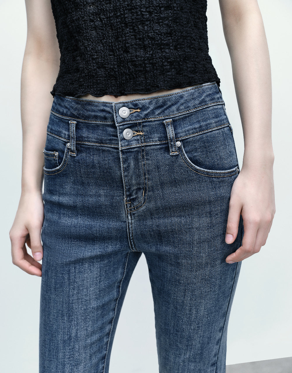 Split Hem Flare Jeans