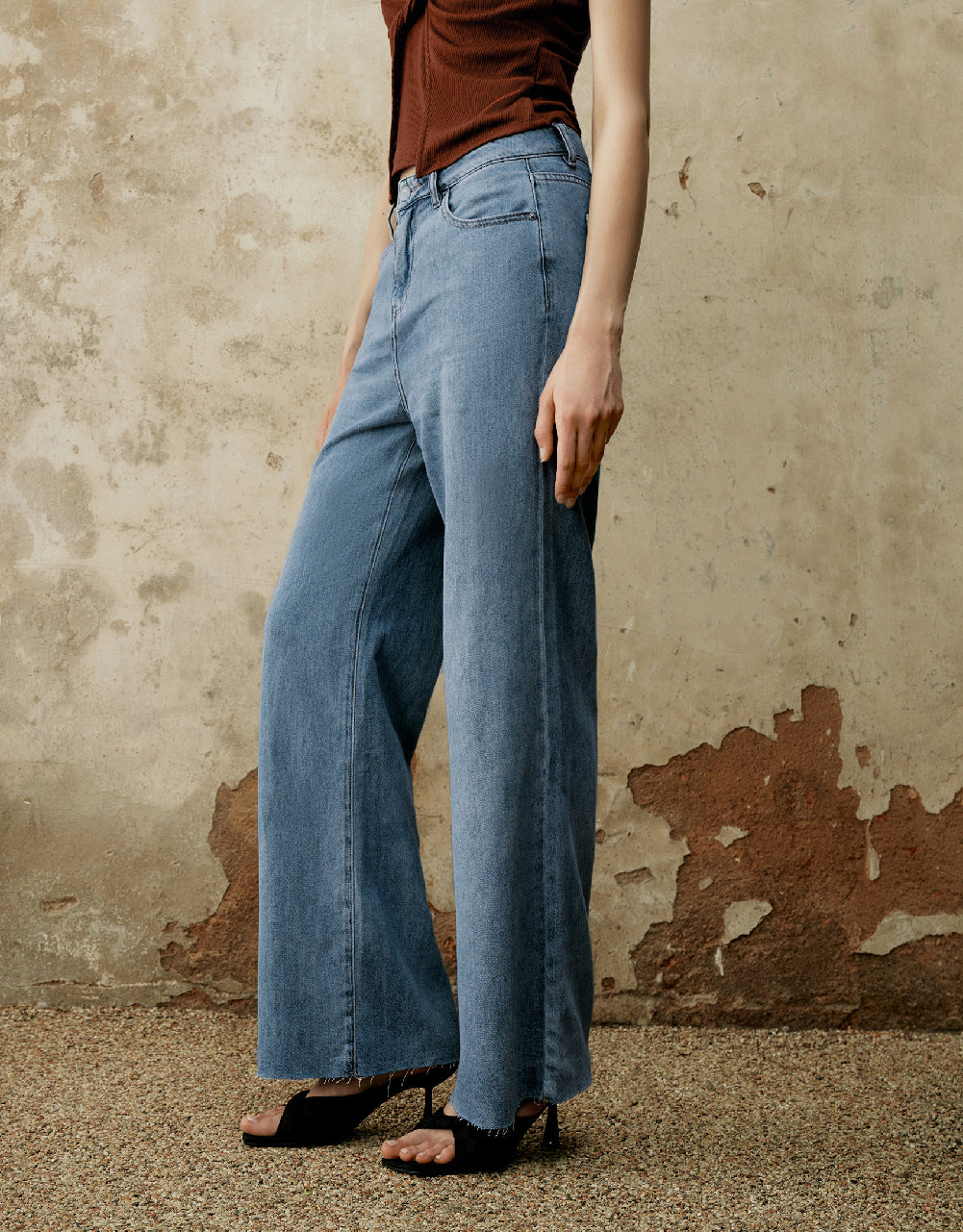 Raw Hem Jeans
