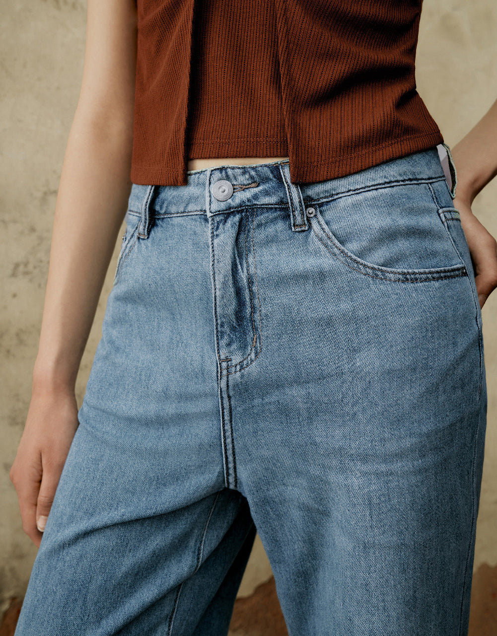 Raw Hem Jeans