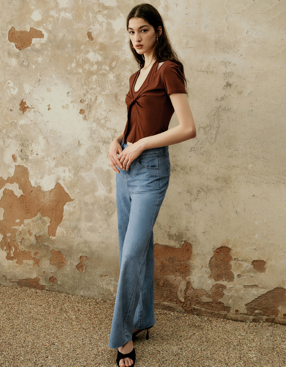 Raw Hem Jeans