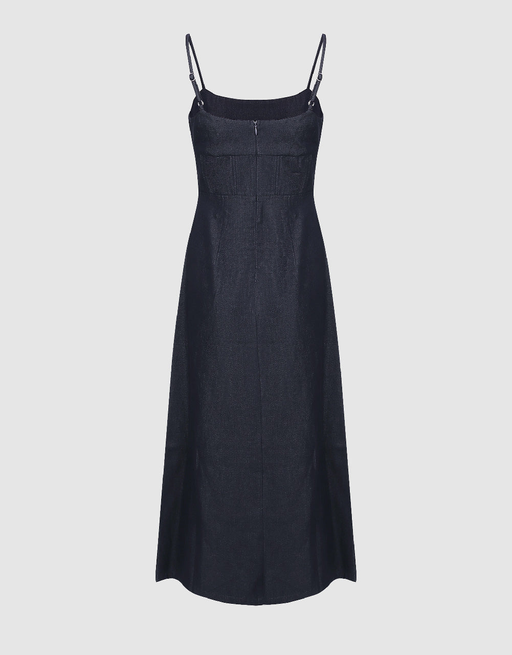Split Hem Denim Cami Dress