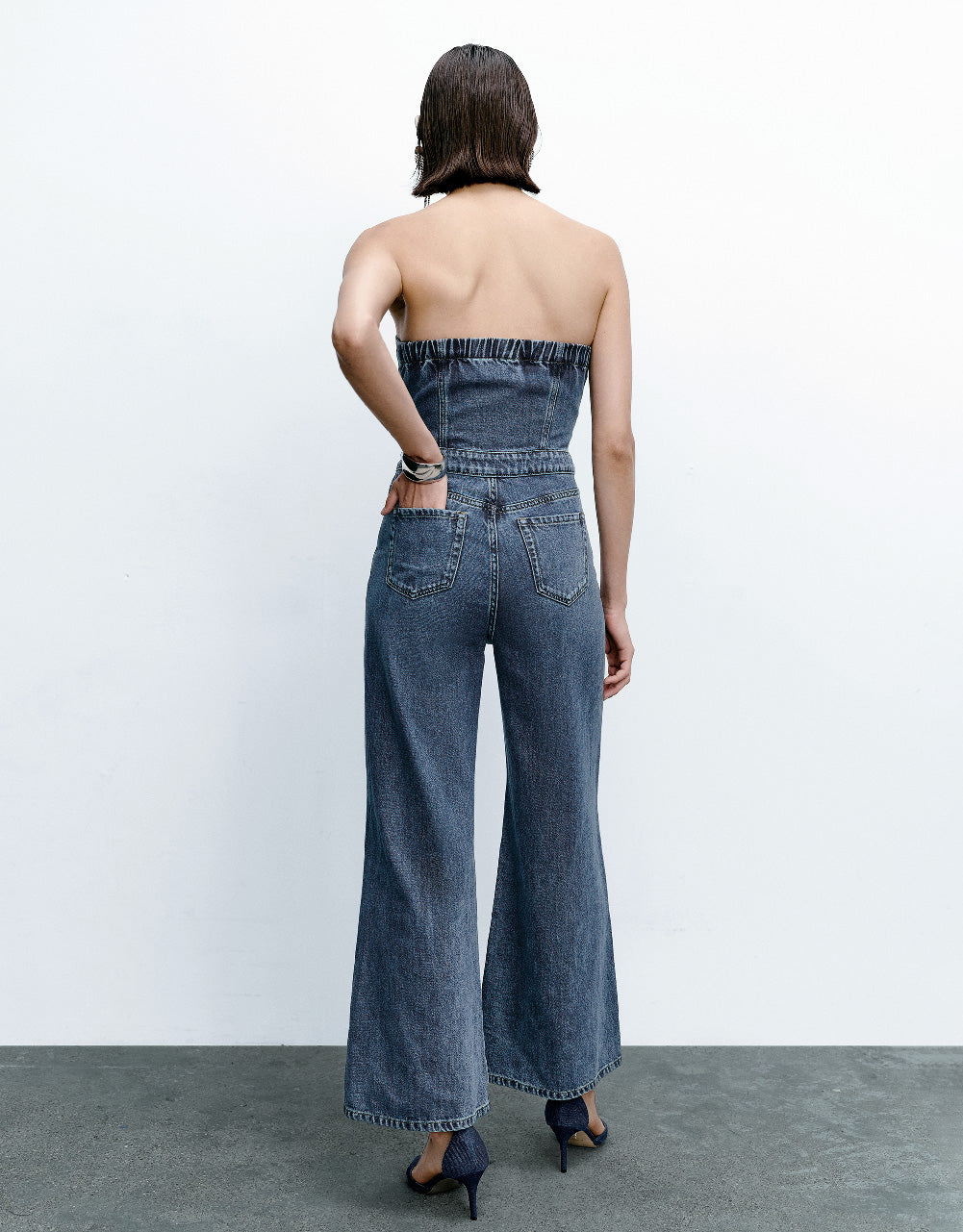 Capri Denim Jumpsuit