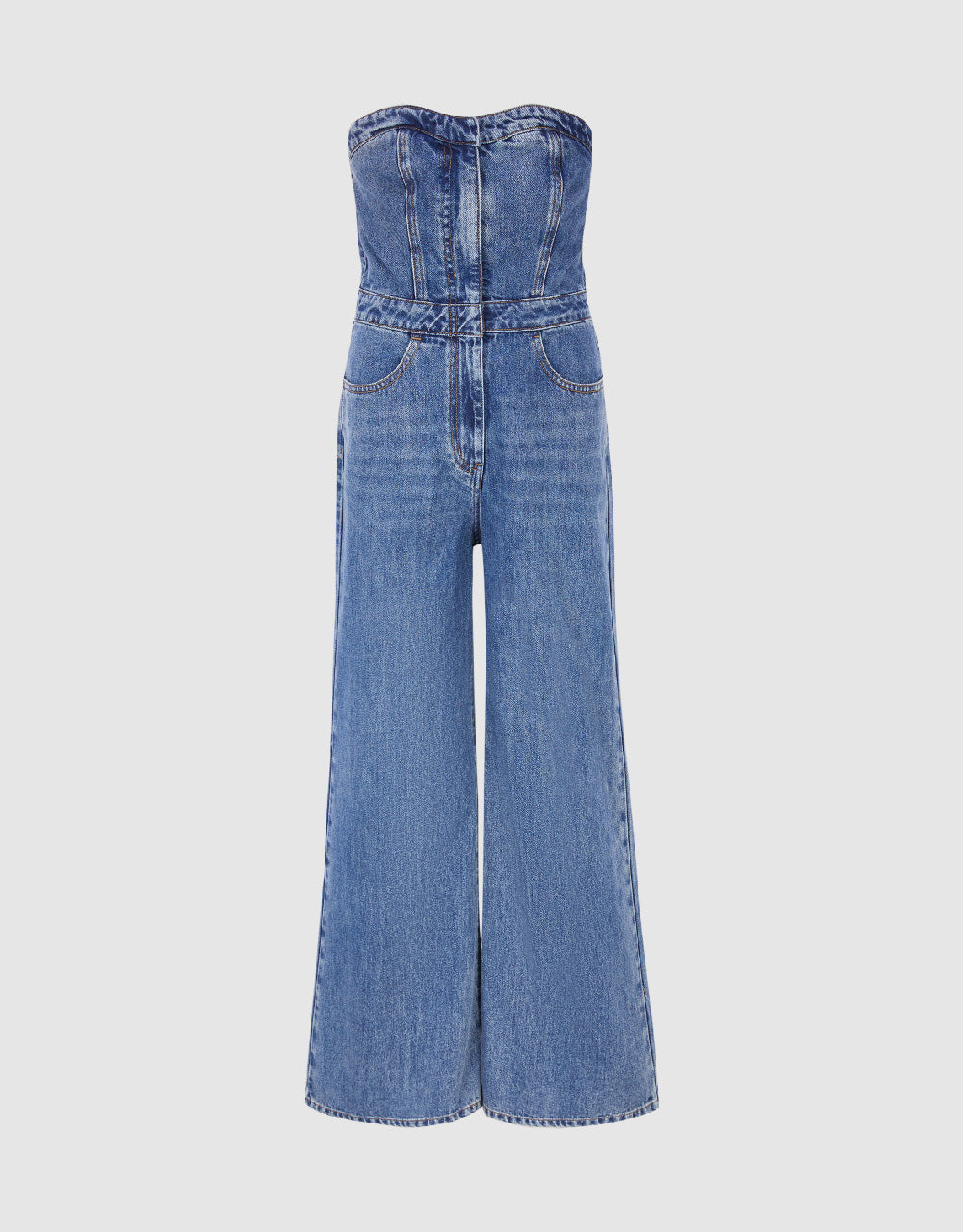 Capri Denim Jumpsuit