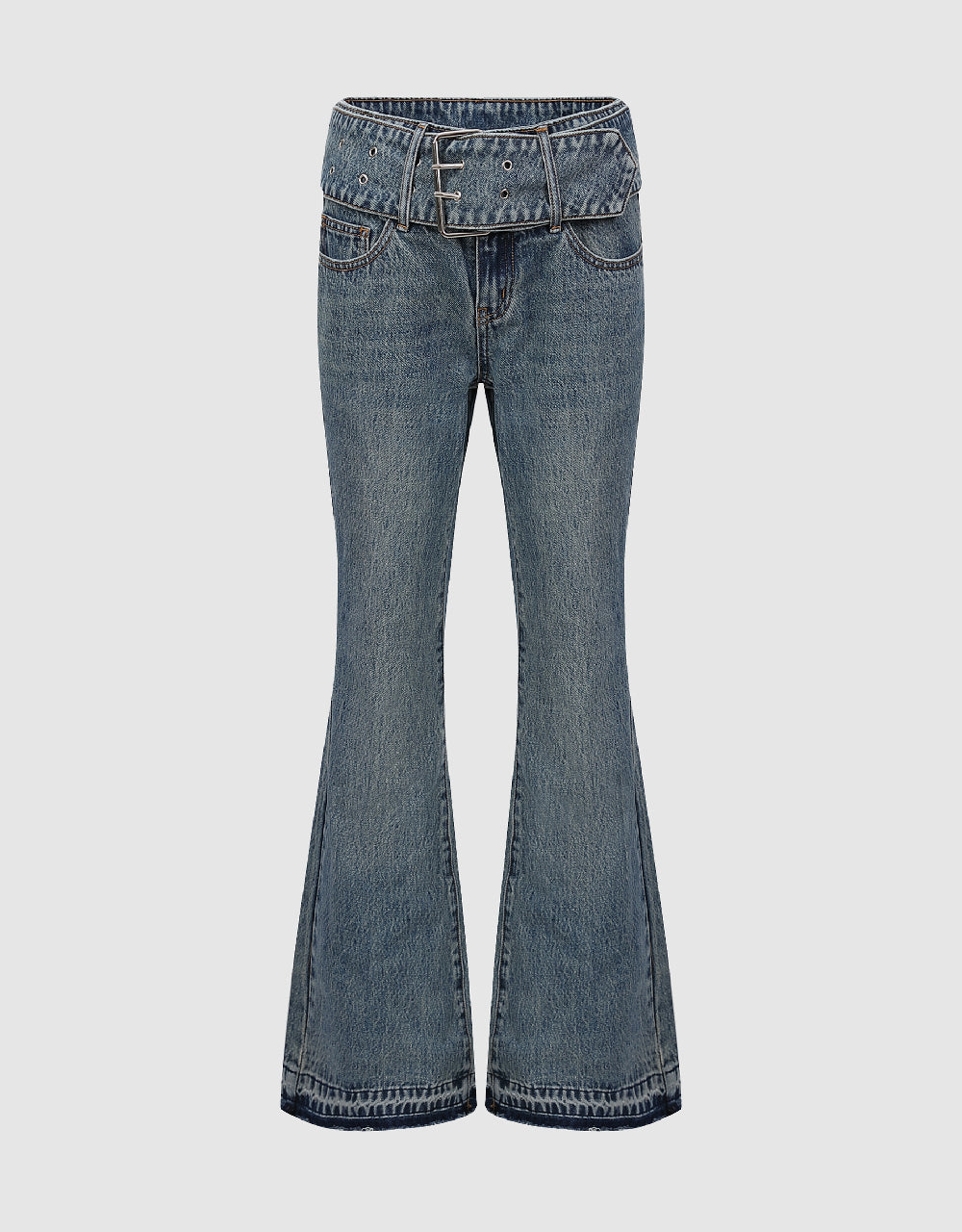Flare Jeans With Belt