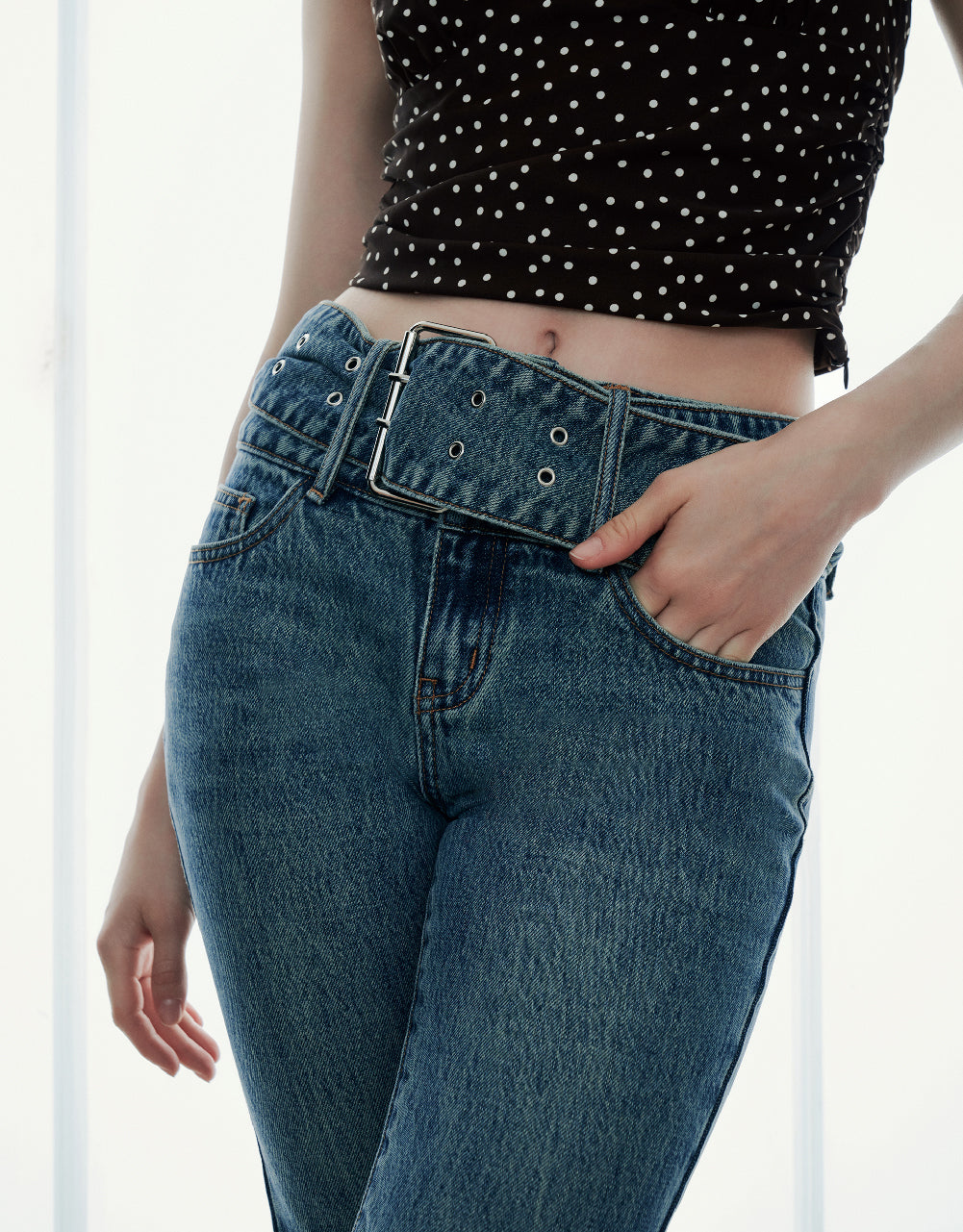 Flare Jeans With Belt