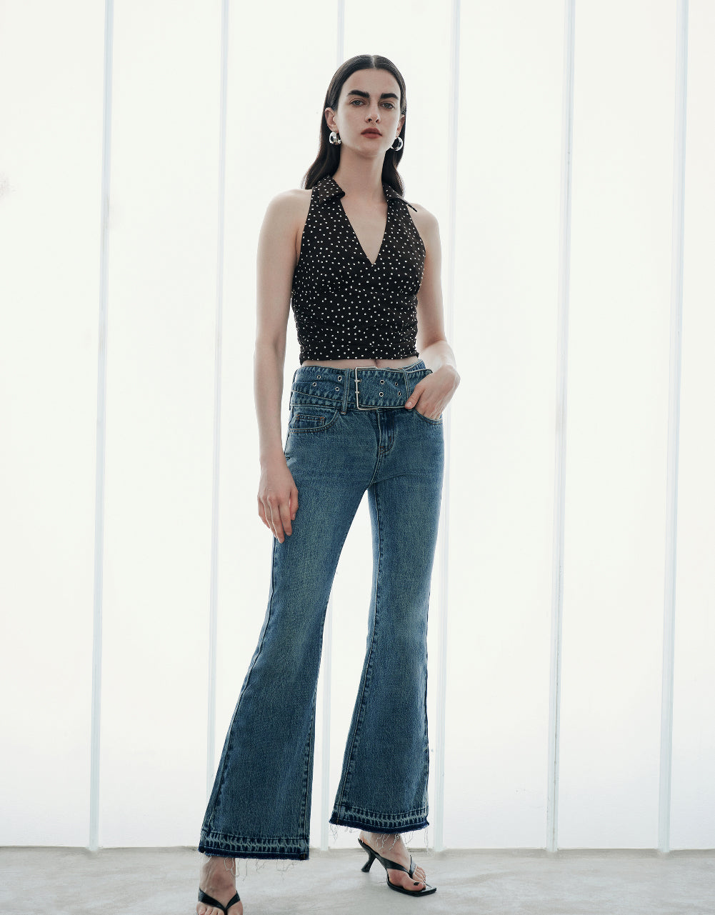 Flare Jeans With Belt